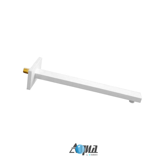 Aqua Piazza by KubeBath 17" Long Shower Arm Matte White
